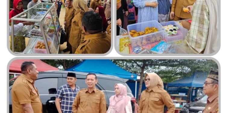 Bupati dan Wakil Bupati Tinjau Pasar Beduk Ramadhan di Geragai, Borong Takjil Pedagang Lokal