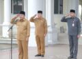 Tingkatkan Silaturahmi dan Evaluasi Kinerja, Pemkab Tanjab Barat Gelar Apel dan Halal Bihalal