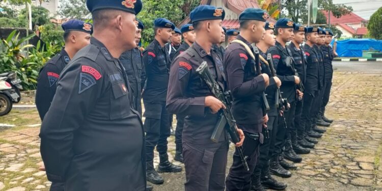 Siaga Satu, Pasukan Brimob dan TNI Standbye Selama PSU di Kabupaten Bungo