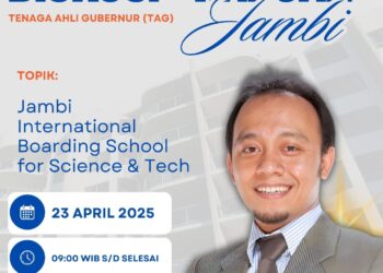 Diskusi “Rabuan” Tenaga Ahli Gubernur (TAG) Jambi Bahas Gagasan Sekolah Internasional Berbasis Sains dan Teknologi