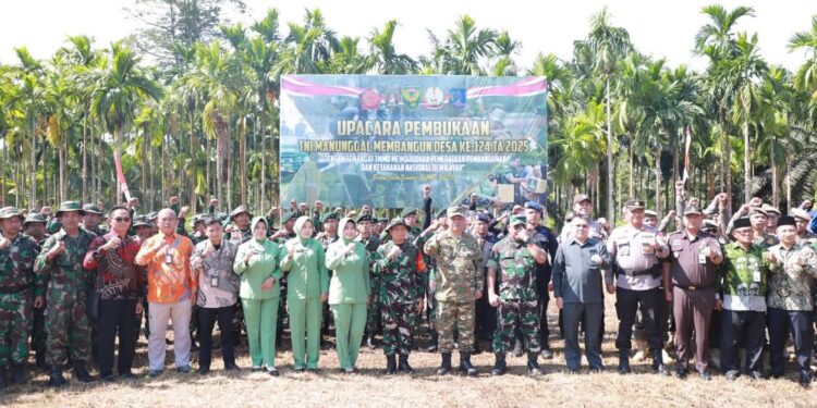 TMMD ke-124 Resmi Dibuka, DPRD Tanjab Barat Tegaskan Komitmen Majukan Desa