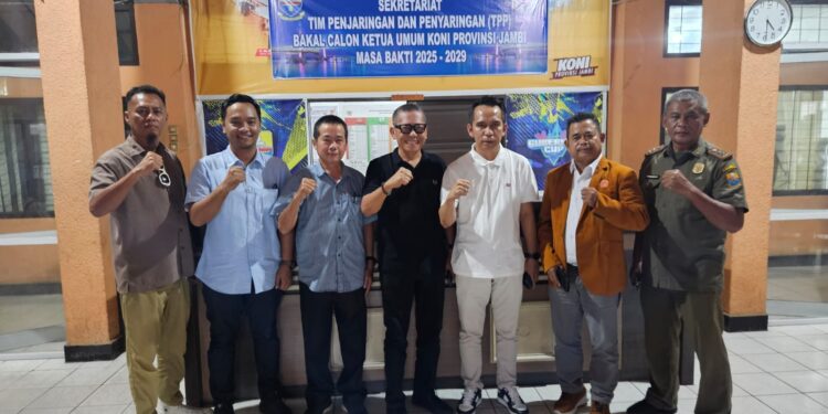 DiDukung Puluhan Cabor: Hasan Mabruri Kembalikan Berkas Pendaftaran Ketum KONI Jambi