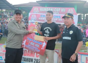 Wabup Katamso Resmi Tutup Turnamen Hamdani Cup VII di Batang Asam