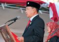 Suasana Khidmat, Ketua DPRD Lantang Bacakan Proklamasi di Alun-Alun Kuala Tungkal