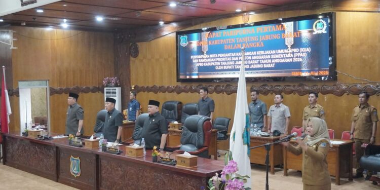 DPRD Tanjab Barat Gelar Paripurna Penyampaian Nota Pengantar KUA-PPAS APBD 2026