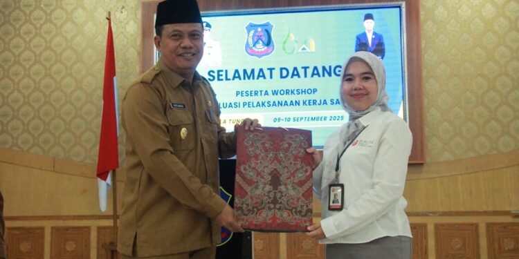 Wabup Katamso Buka Workshop Evaluasi dan Fasilitasi Kerja Sama OPD Tanjab Barat