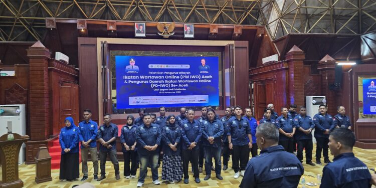 Lantik PW dan PD IWO SE Aceh, Dwi Christianto Tekankan Pentingnya Soliditas