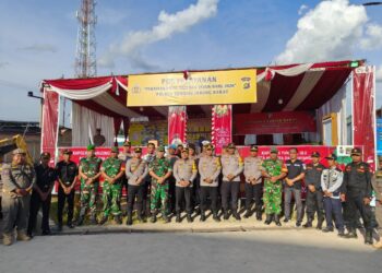 Pastikan Arus Lalin Aman dan Lancar, Kapolres Tanjab Barat Cek Pos Pengamanan Jalur Lintas Timur