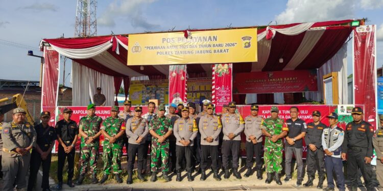 Pastikan Arus Lalin Aman dan Lancar, Kapolres Tanjab Barat Cek Pos Pengamanan Jalur Lintas Timur