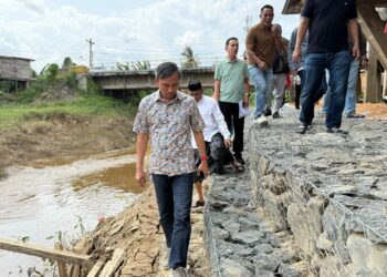 Tinjau Pekerjaan Bronjong di Olak Kemang, Edi Purwanto Pastikan Bangunan Tersebut Bisa Memberikan Manfaat yang Besar untuk Kepentingan Masyarakat OKE