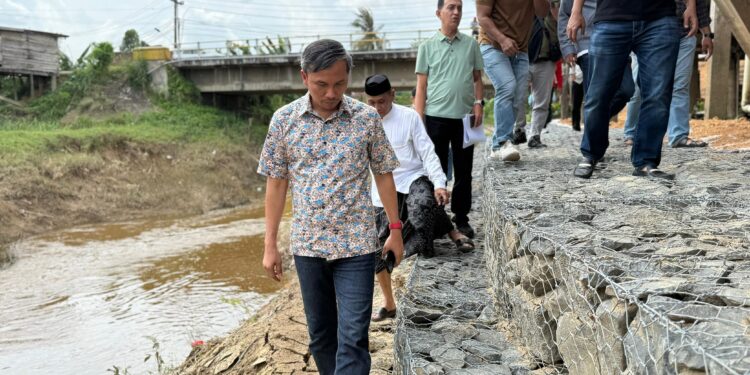 Tinjau Pekerjaan Bronjong di Olak Kemang, Edi Purwanto Pastikan Bangunan Tersebut Bisa Memberikan Manfaat yang Besar untuk Kepentingan Masyarakat OKE