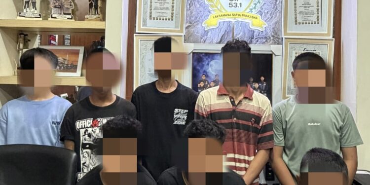 Satreskrim Bergerak Cepat, 8 Pelaku Pengeroyokan Tungkal Ilir Ditangkap