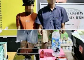 Simpan Sabu di Kotak Rokok, Dua Pelaku Ditangkap Satresnarkoba Tanjab Barat