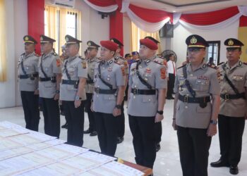Kapolres Tanjab Barat Pimpin Sertijab PJU dan Kapolsek, Tekankan Adaptasi Cepat dan Kinerja Maksimal