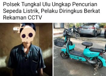 Pelaku Curanmor Sepeda Listrik Tak Berkutik, Aksinya Terekam CCTV Masjid