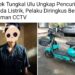 Pelaku Curanmor Sepeda Listrik Tak Berkutik, Aksinya Terekam CCTV Masjid
