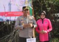 Kapolres Tanjab Barat dan Ditpolairud Polda Jambi Pimpin Aksi Pelestarian Pesisir