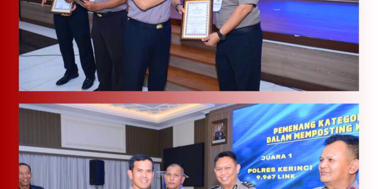 Implementasi Media Policing Berbuah Prestasi, Polres Tanjab Barat Borong Tiga Penghargaan
