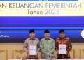 Bupati dan Ketua DPRD Tanjab Barat Kembali Raih WTP Ke-8 Berturut-turut