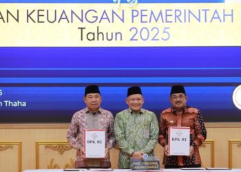Bupati dan Ketua DPRD Tanjab Barat Kembali Raih WTP Ke-8 Berturut-turut
