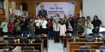 Tidak Hanya Peran Pemerintah dan Perusahaan, KONI Jambi juga Gandeng Insan Pers untuk Hajatan Besar Ini