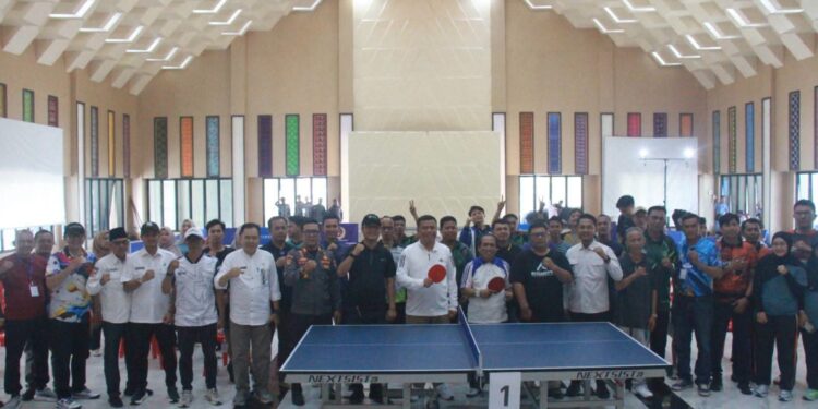 Wabup Katamso Buka Turnamen Tenis Meja, 27 Tim Siap Adu Sportivitas