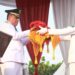 Wabup Katamso Pimpin Upacara Penurunan Bendera Merah Putih Di Alun-Alun Kuala Tungkal